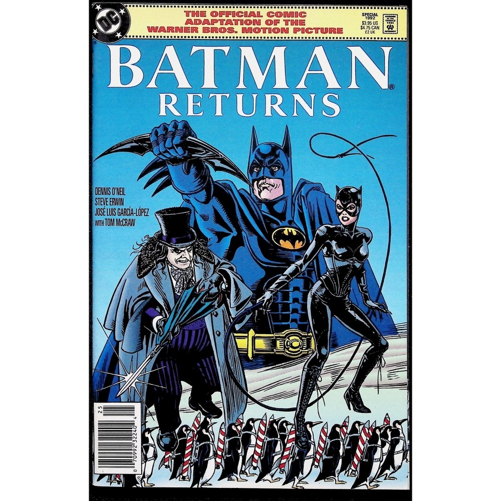 Batman Returns Official Movie Adaptation #1 Newsstand Key Michelle Pfeiffer